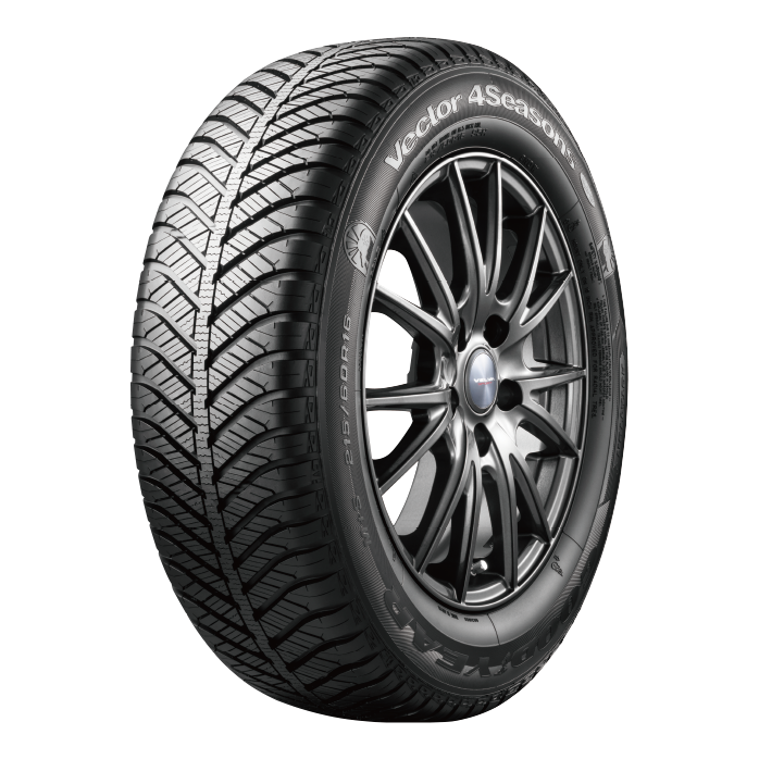 プチギフト Vector（グッドイヤー） オールシーズンタイヤ ホイール4本セット 205/55R16インチ 5H114 トレジャーワン  ヒューマンライン HS09 DG グッドイヤー ベクター フォーシーズンズ